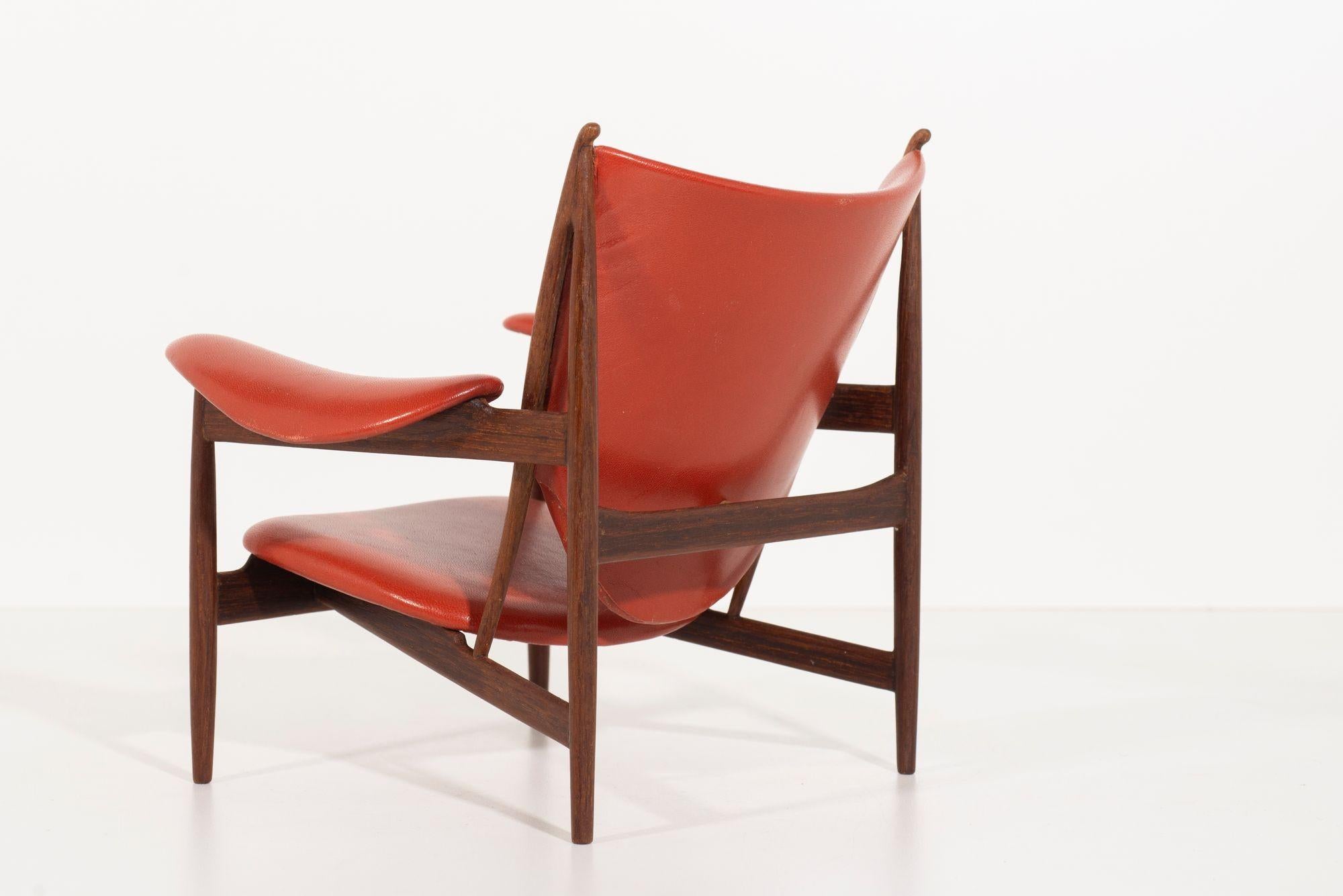 Japanese Handmade Miniature of Finn Juhl’s Chieftain Chair, Japan For Sale
