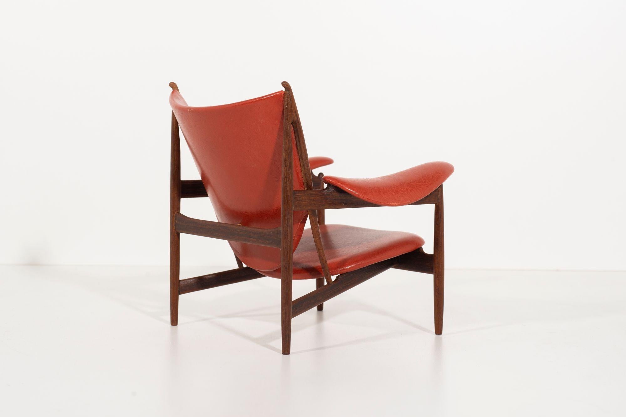Hand-Crafted Handmade Miniature of Finn Juhl’s Chieftain Chair, Japan For Sale