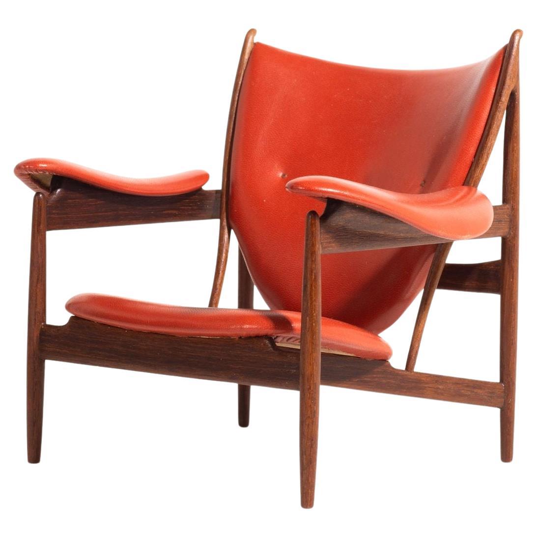 Handmade Miniature of Finn Juhl’s Chieftain Chair, Japan For Sale