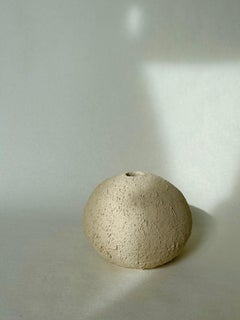 Handmade Minimalist Textured Globe Small Vase by Maku Ceramic