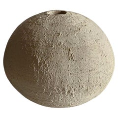 Handmade Minimalist Textured Globe Small Vase by Maku Ceramic