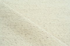 Handmade Minimalist Wool Rug in Ivory and Beige, Contemporary Solid Design