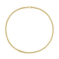 Handmade Minstrel Gold Necklace by Lucie Heskett-Brem