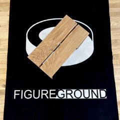 Handmade Modern Minimal Cut Stool White Oak