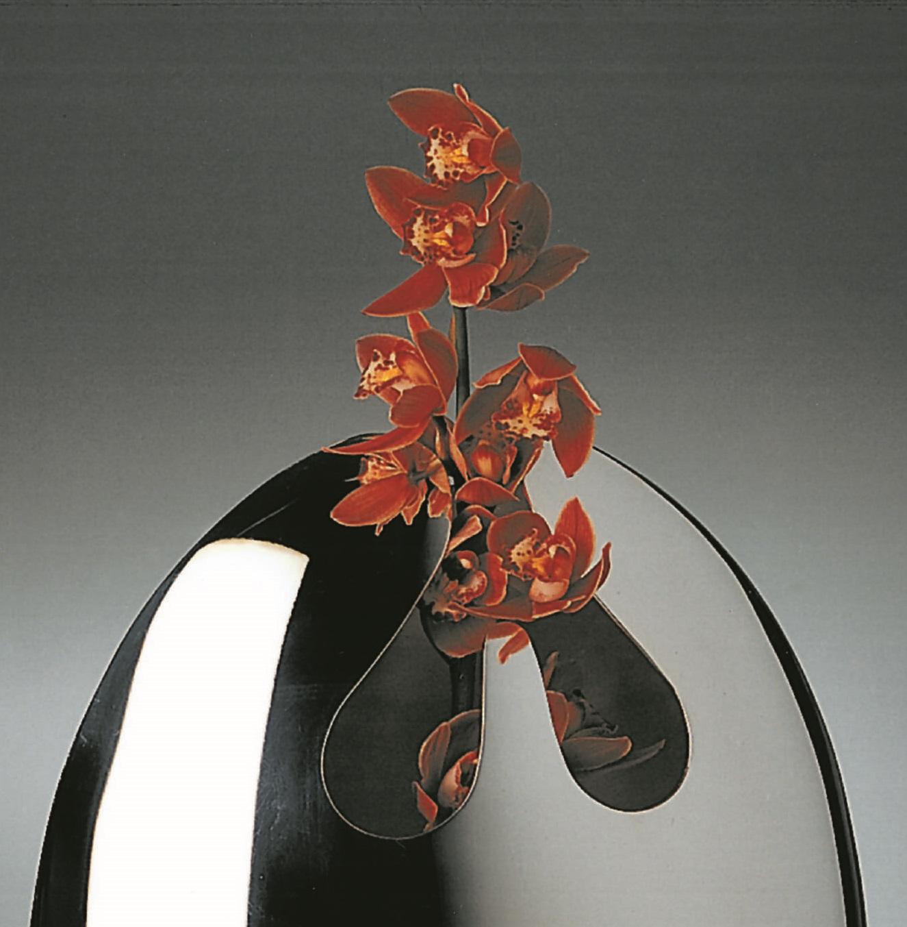 Italian Handmade Modern Silver Plated Vase 