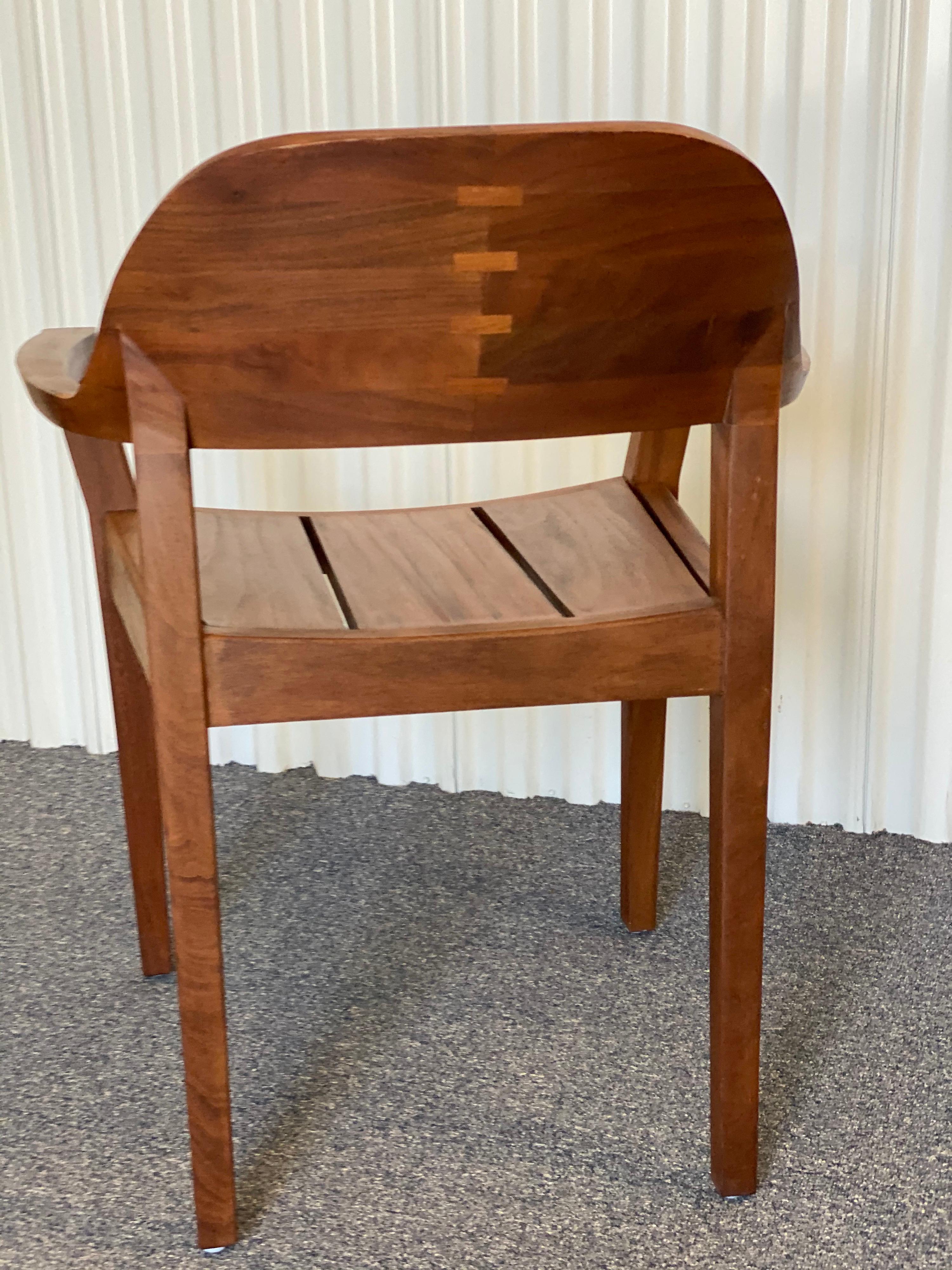 Handmade Modern Style Carribean Rosewood Armchair For Sale 2