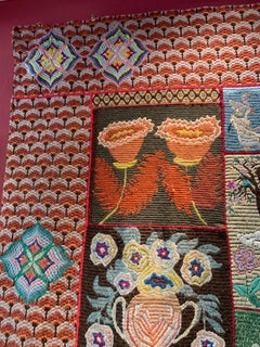 Handmade Modern Tapestry, Wool on Canvas, Late 20th Century, France