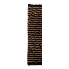 24 "x89" Tapis en mohair fait main. Très souple. Idéal comme housse de table et de sol, jeté de canapé