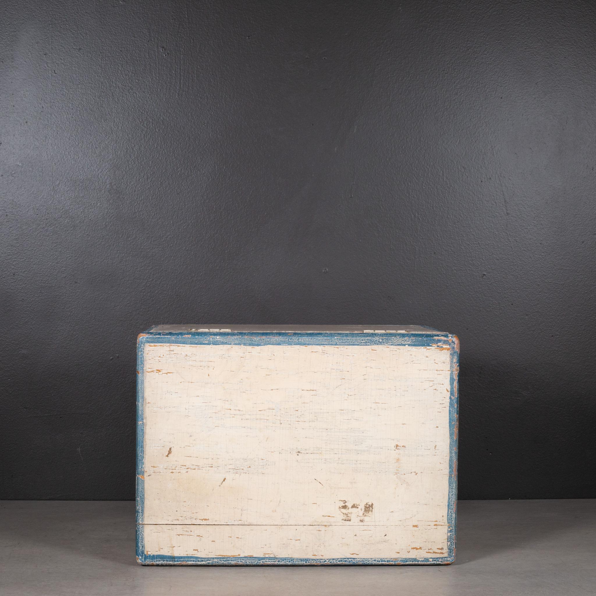 Handmade Monogrammed Wooden Toolbox with Inner Tray c.1940 (FREE SHIPPING) For Sale 6