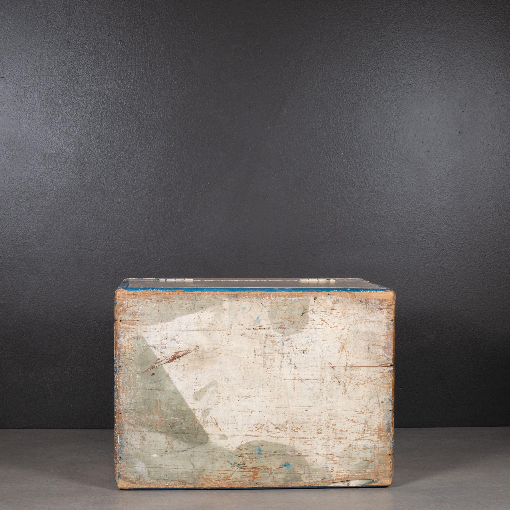 Handmade Monogrammed Wooden Toolbox with Inner Tray c.1940 (FREE SHIPPING) For Sale 7