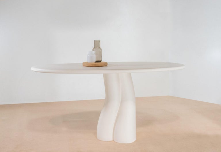 Handmade moon table signed by Gigi Design
Dimensions: L 150 x D 75 x H 74 cm
Materials: Lacquer.
The lacquer is structured by hand. 

The Moon table is a real handmade sculpture. 
A lacquer with slight crater effects gives this table a lunar look.