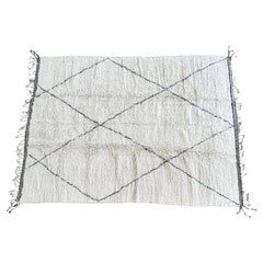 Handmade Moroccan Beni Ourain Rug - 9.6' X 13.8'