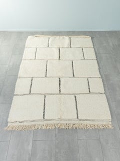 Handmade Moroccan Berber Rug Beni Ourain 100% Wool