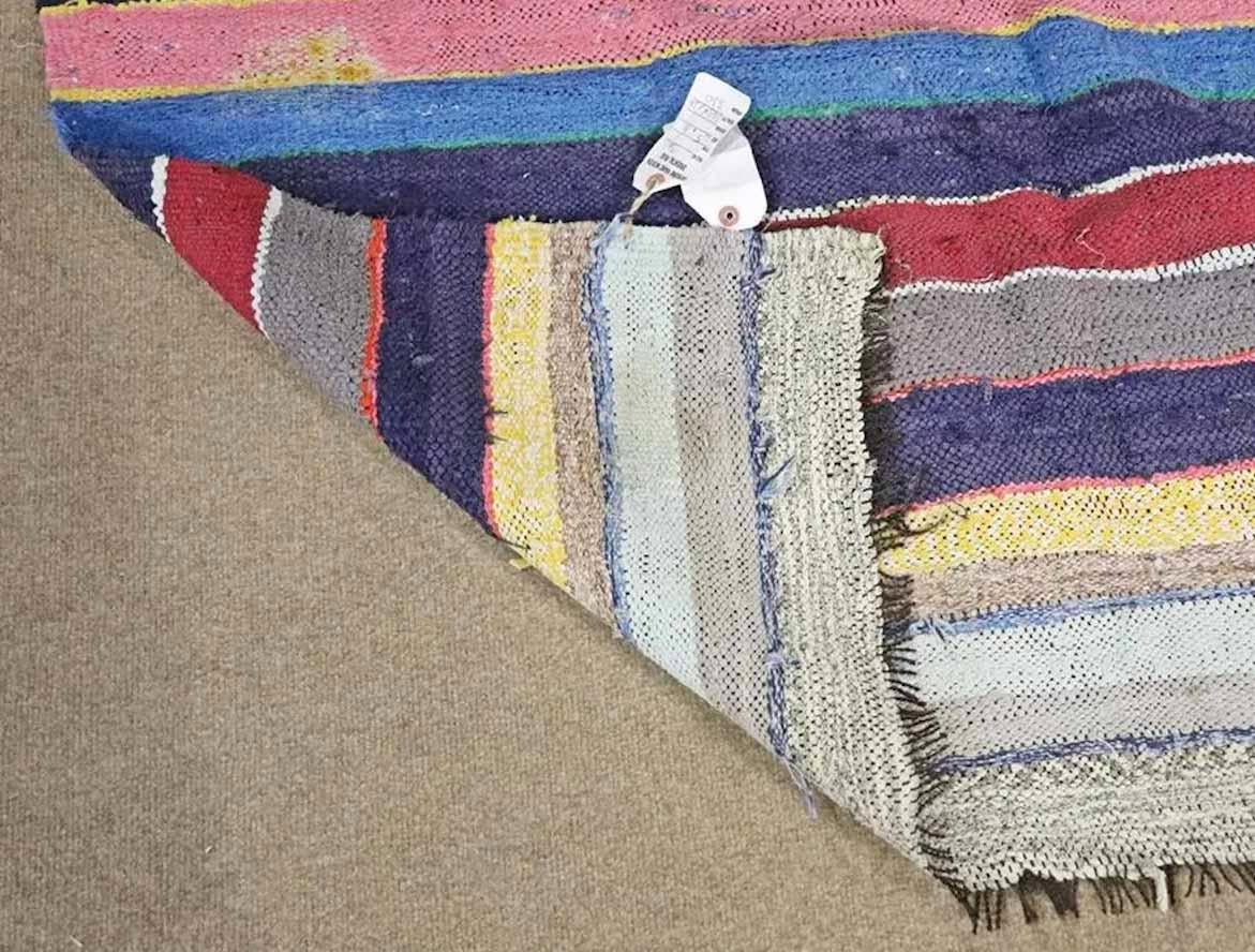 20th Century Handmade Multicolored Rug For Sale