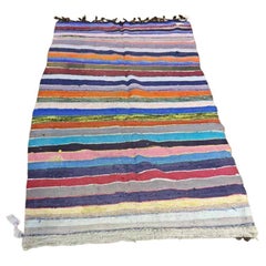 Vintage Handmade Multicolored Rug