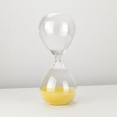 Clessidra in vetro trasparente da Studio A di Murano fatta a mano nello stile di Venini