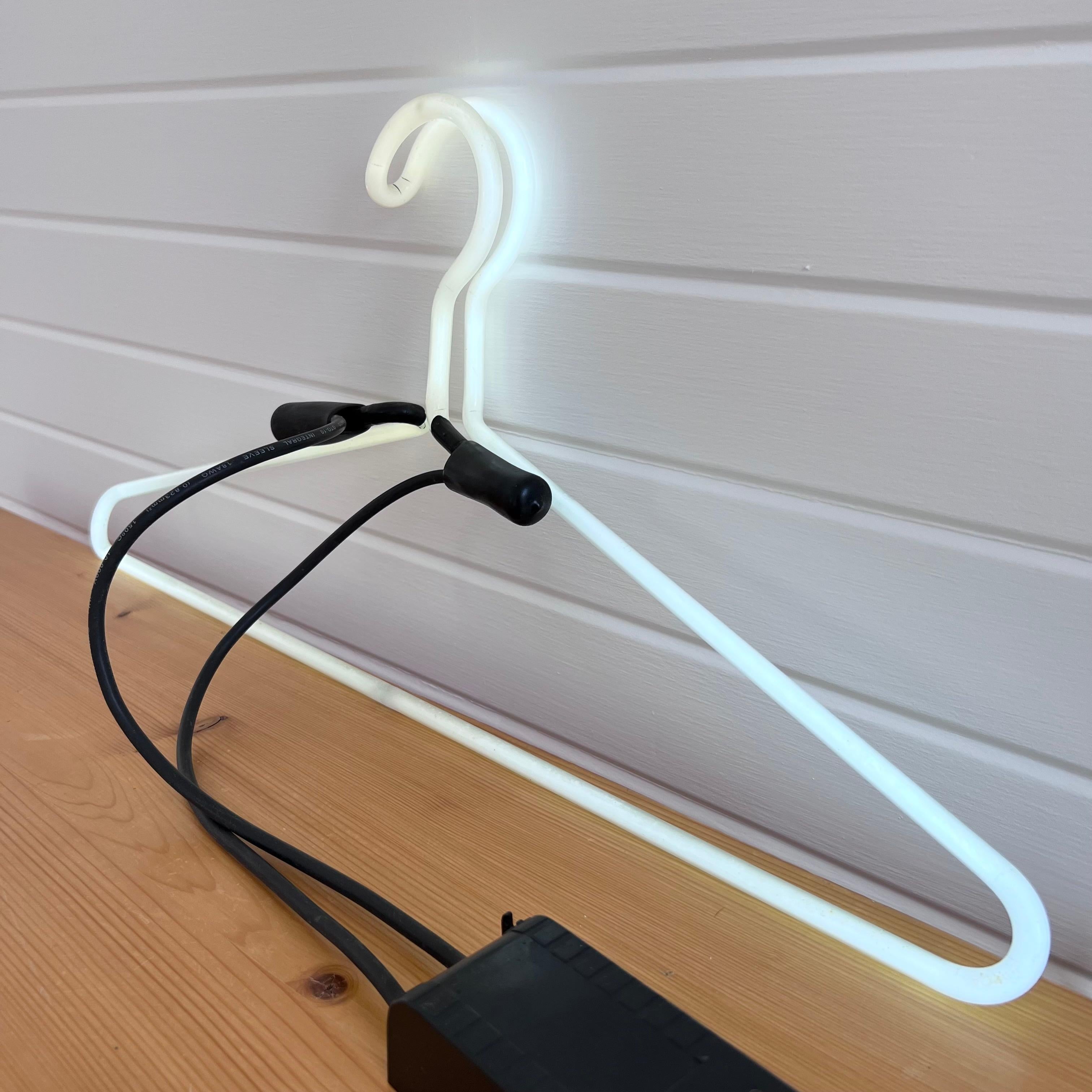 Handmade Neon Hanger, 1980s USA In Good Condition For Sale In Los Angeles, CA
