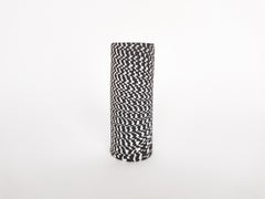 Handmade Nerikomi Black and White Hounds -tooth Vase by Fizzy Ceramics