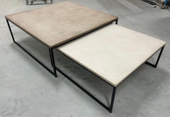 Handmade Nesting Tables, Set Side Coffee Tables Handcrafted by French Designer
