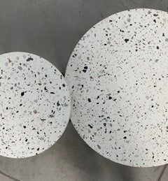 Handmade Nesting Tables, Set Side Coffee Tables Handcrafted by French Designer