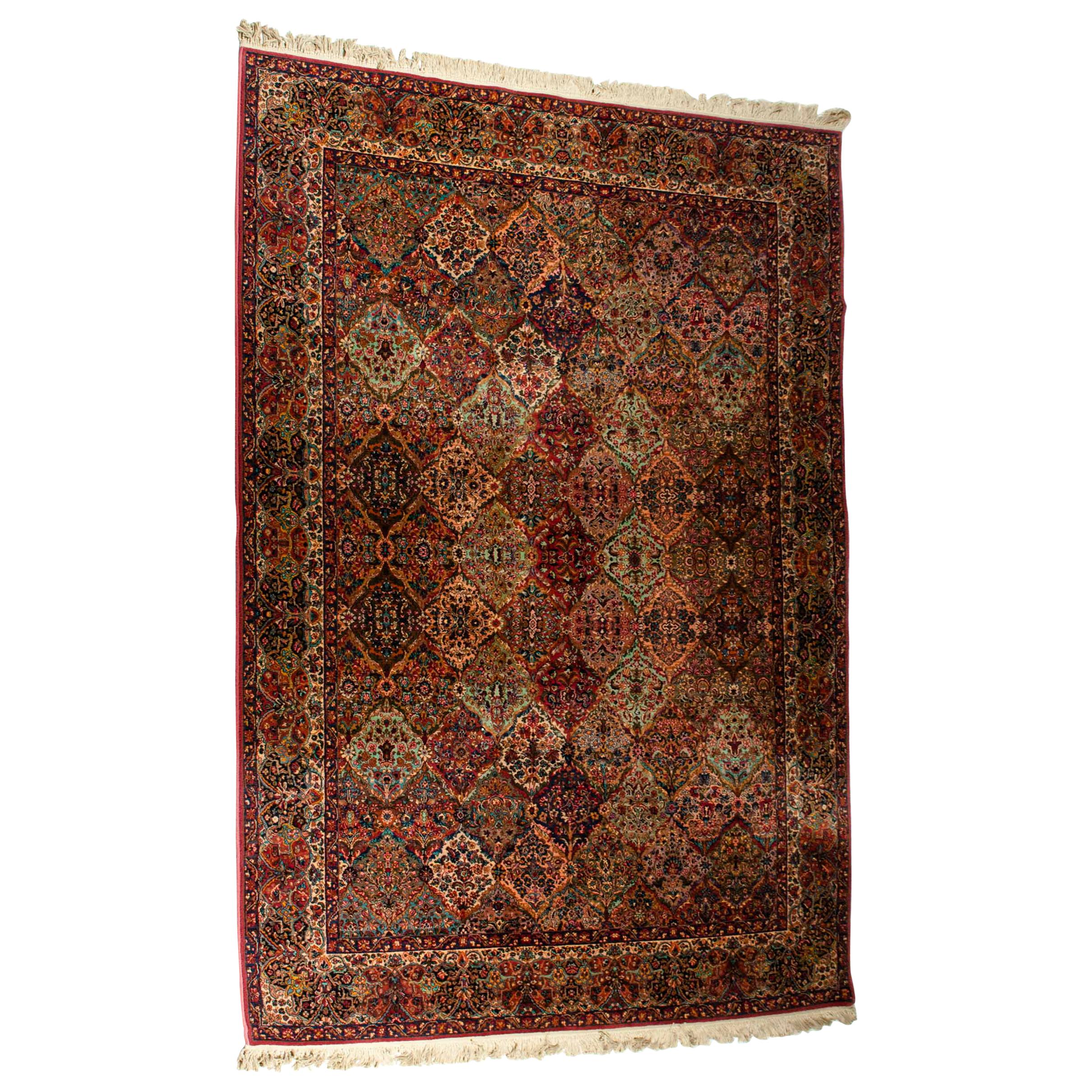 Handmade North American Wool Knotted Rug