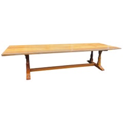 Handmade Oak Dining Table or Boardroom Table by Beaverman