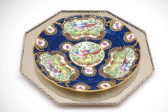 Handmade Octagon Maillechort Charger with Braided Border