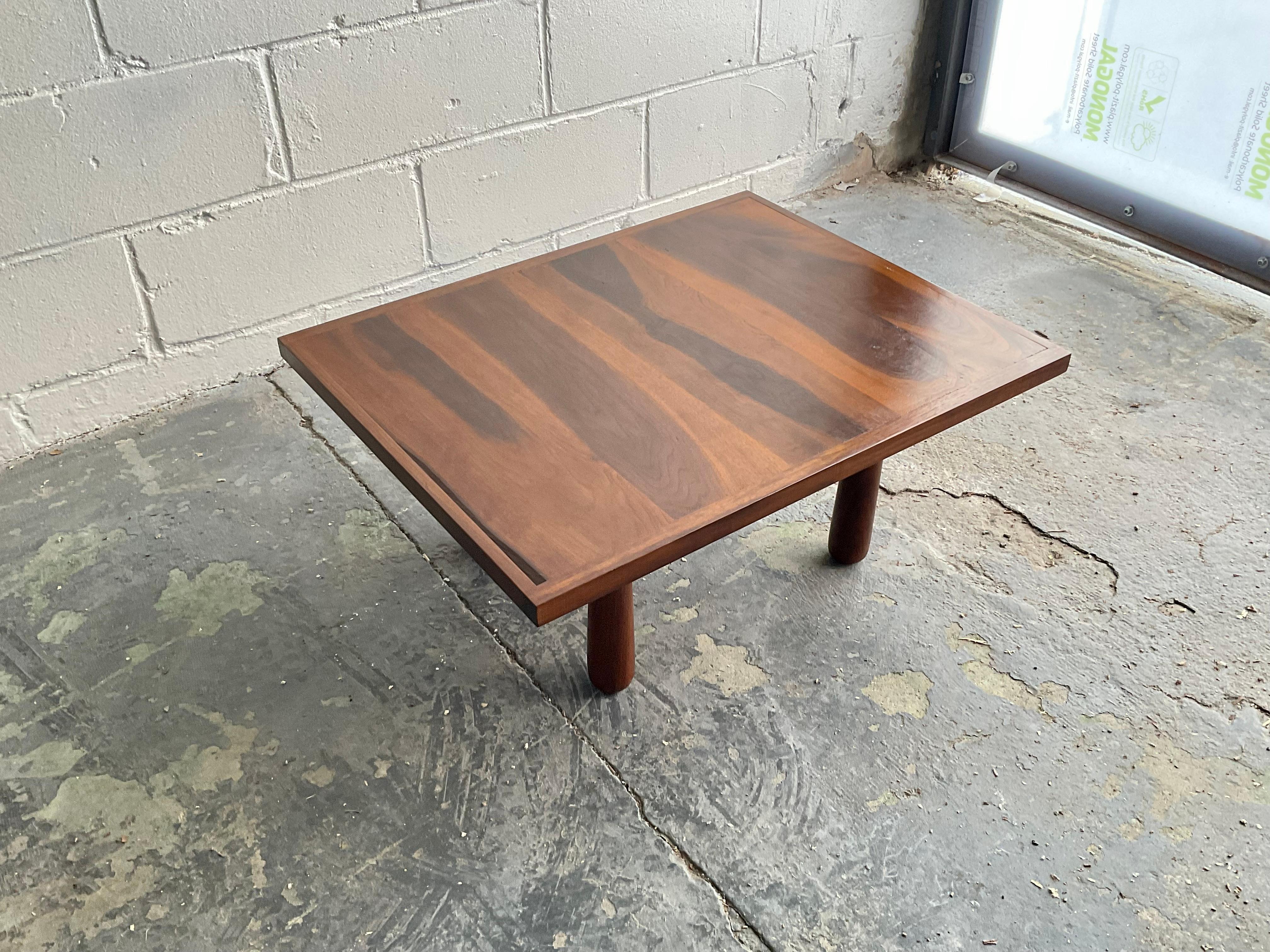 Polished Handmade “Oikado” Low Table in Black Walnut by Montaperto Studios, 2023 For Sale