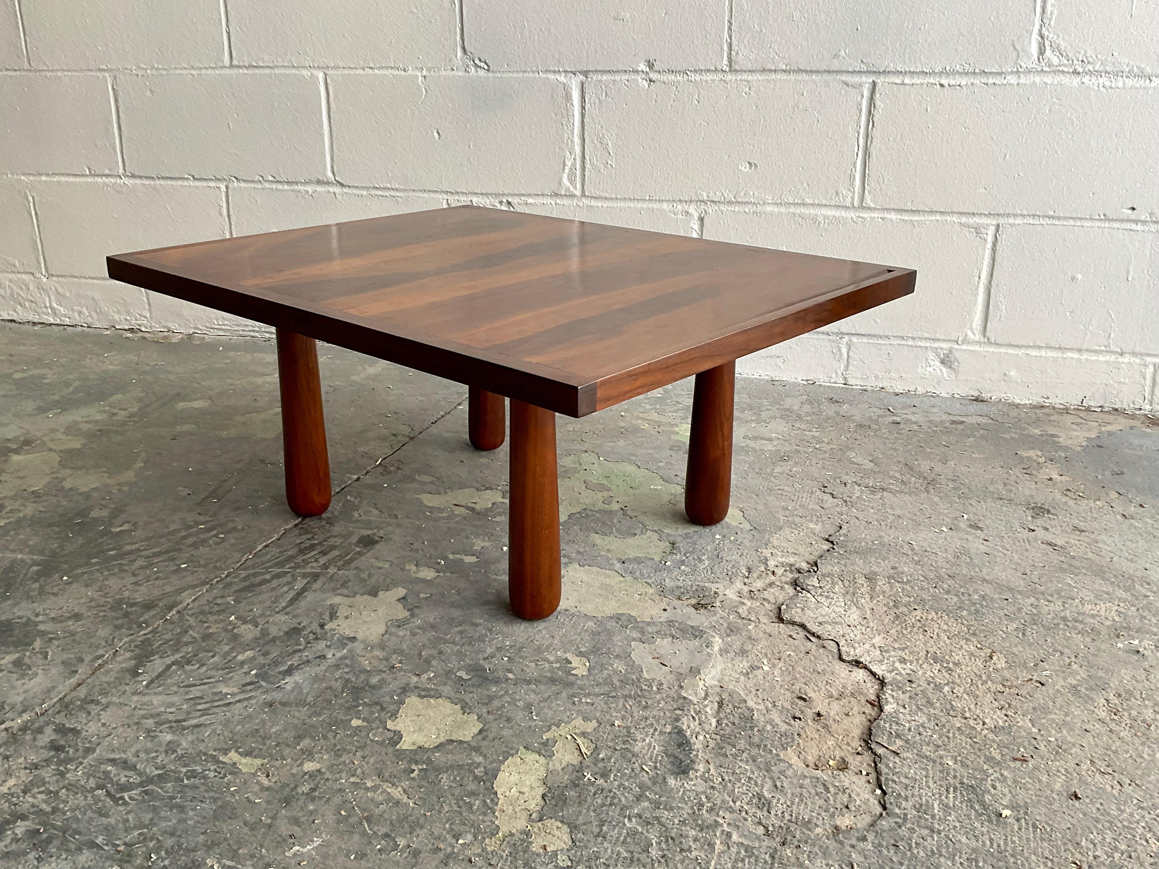 Contemporary Handmade “Oikado” Low Table in Black Walnut by Montaperto Studios, 2023 For Sale