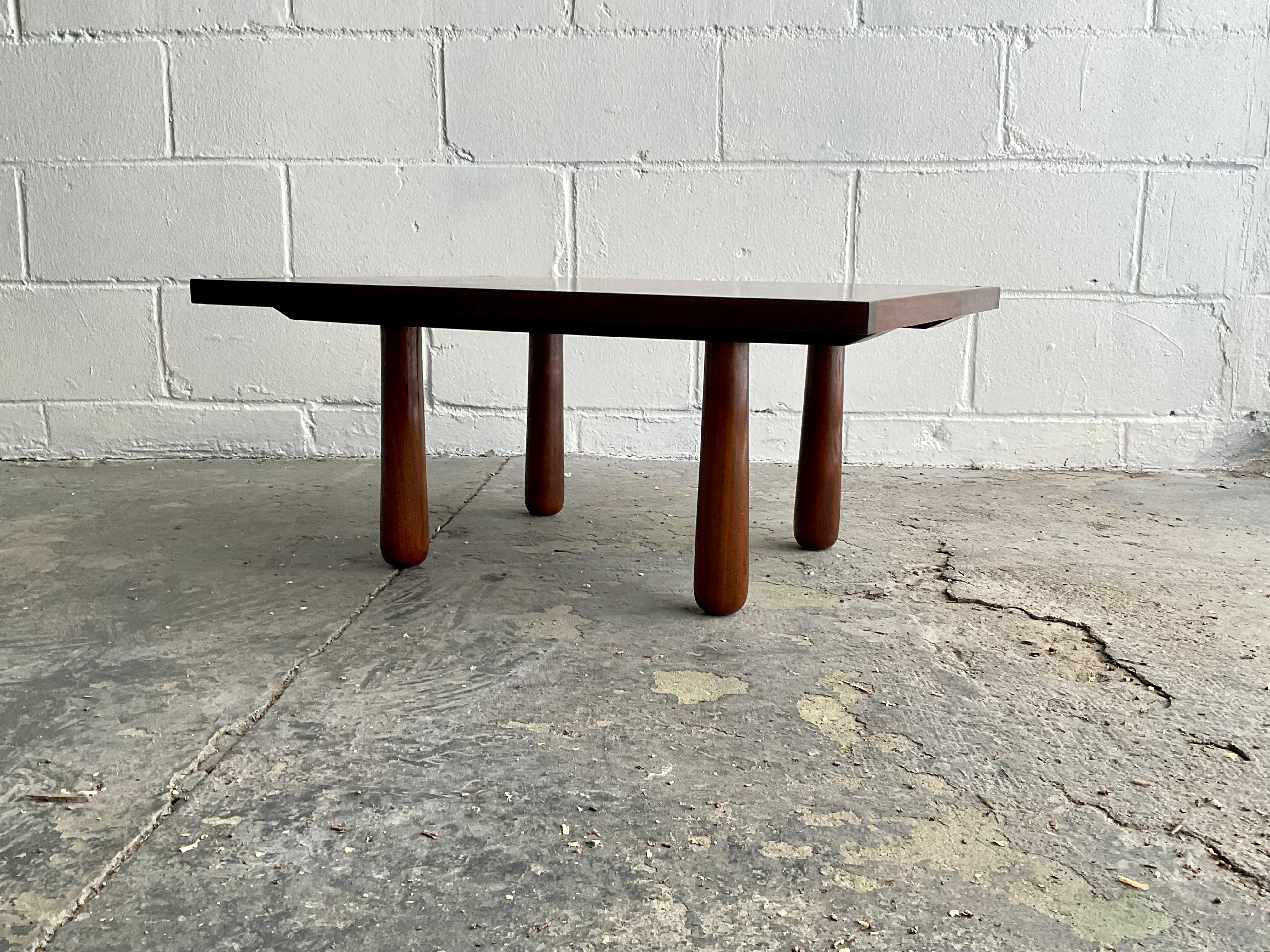 Handmade “Oikado” Low Table in Black Walnut by Montaperto Studios, 2023 For Sale 1