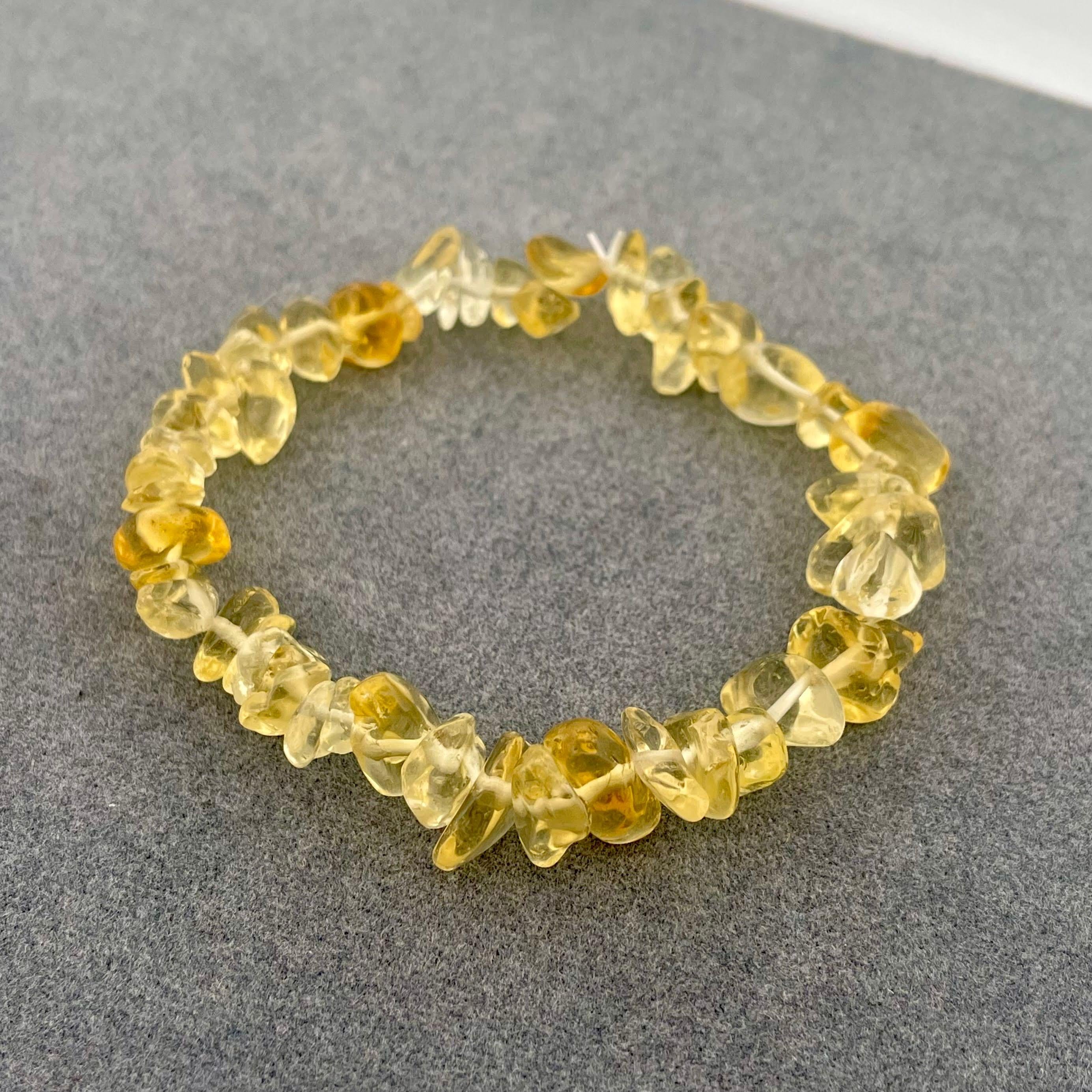 Pulsera de cuentas de piedra de citrino naranja hecha a mano en Brasil en Nuevo estado para la venta en Bangkok, TH