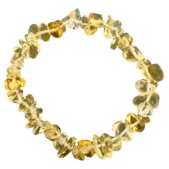 Handmade Orange Citrine Stone Beaded Free Size Bracelet from Brazil
