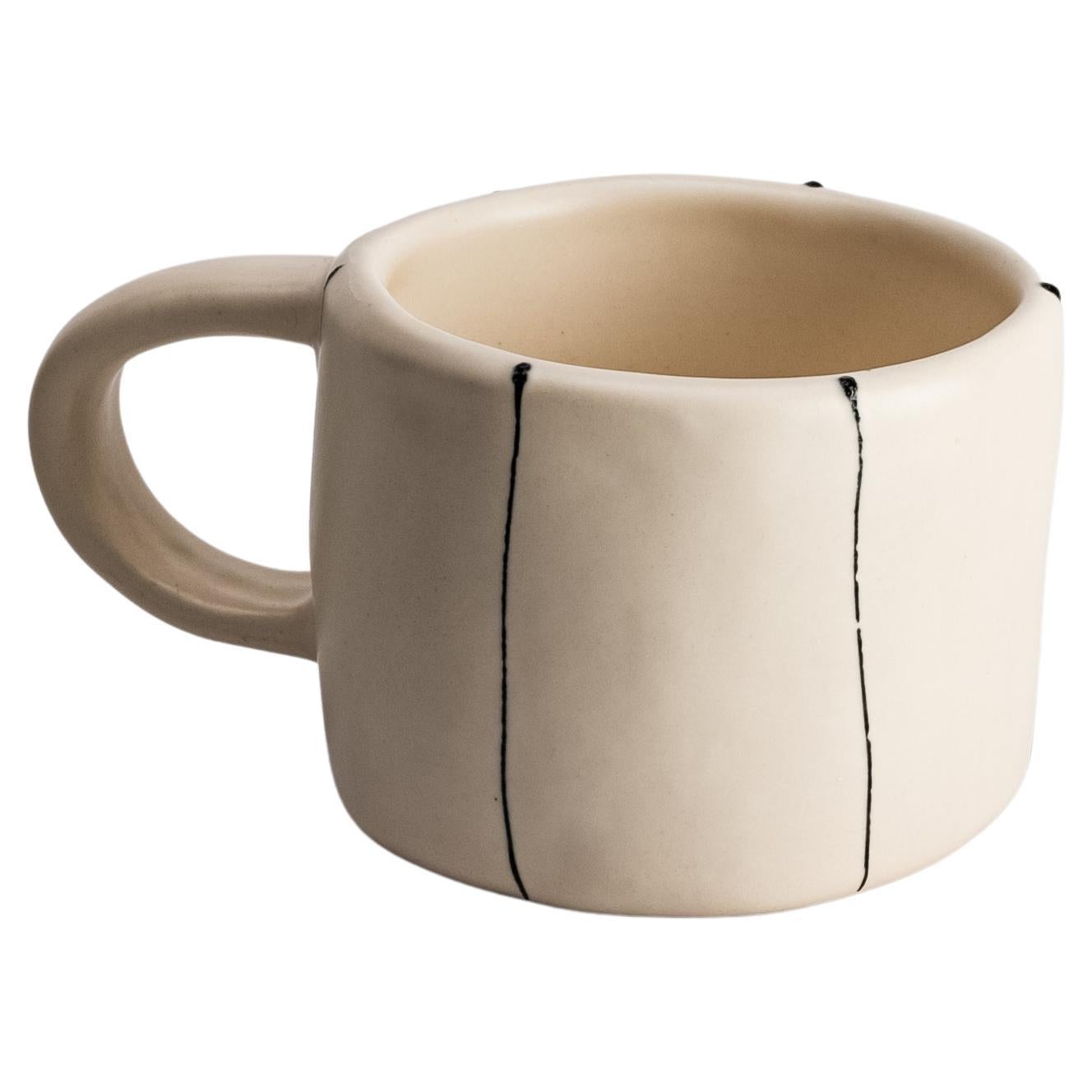 Handmade Organic Lines Mug