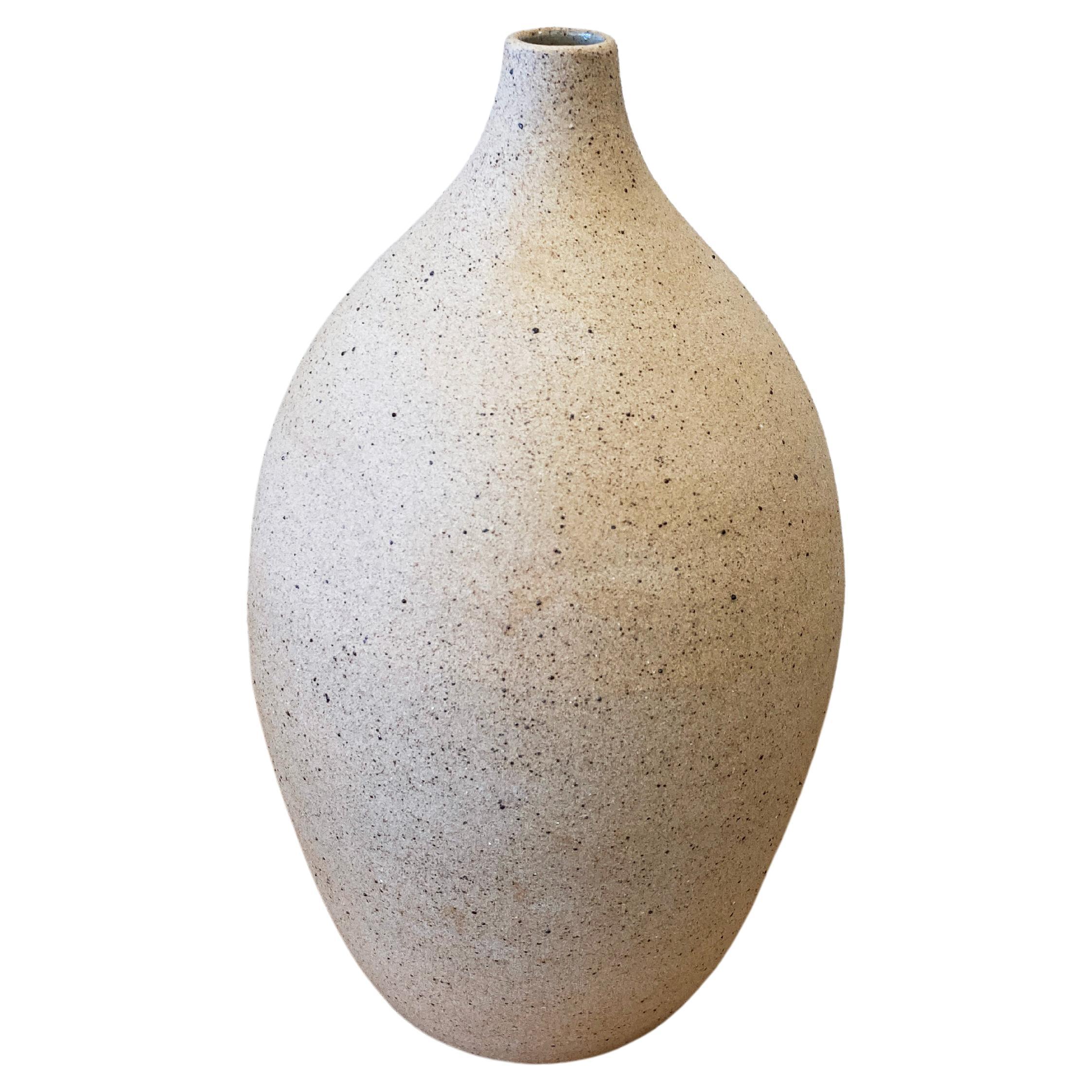 Pair of Handcrafted Organic Modern Textural Porcelain Bottle Vases For ...