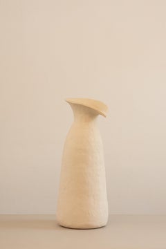 handmade organic white ceramic vase  RUPA N.4