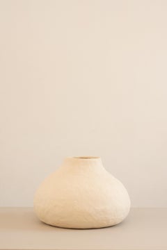 handmade organic white ceramic vase  RUPA N.5