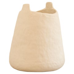 handmade organic white ceramic vase  RUPA N.7