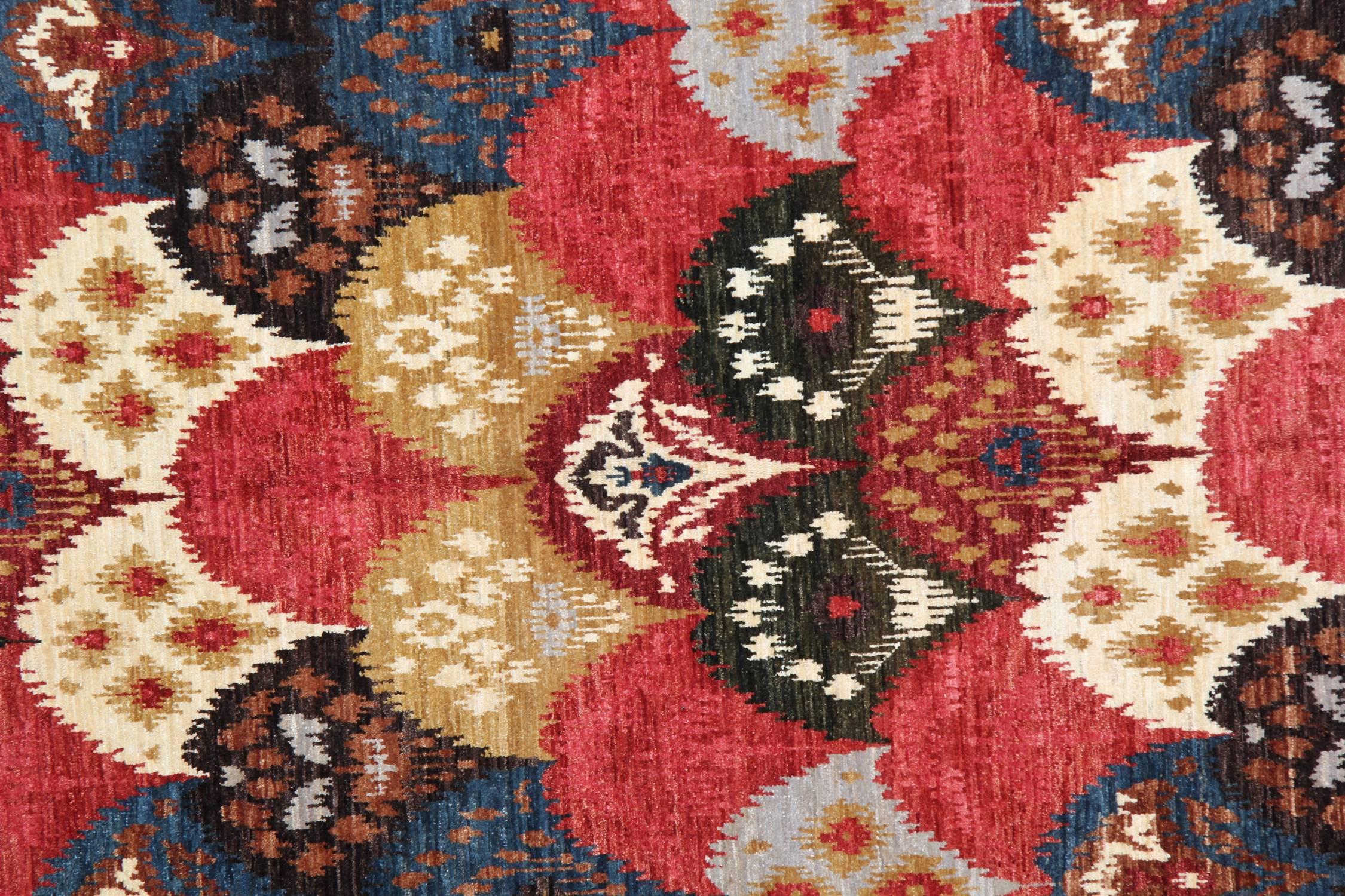 Moderne Tapis oriental fait à la main, tapis oriental moderne, design sur toute sa surface en vente