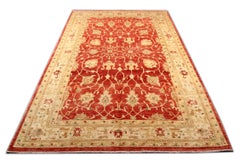 Handmade Ziegler Sultanabad Rug, Wool & Cotton, Afghan, 1990