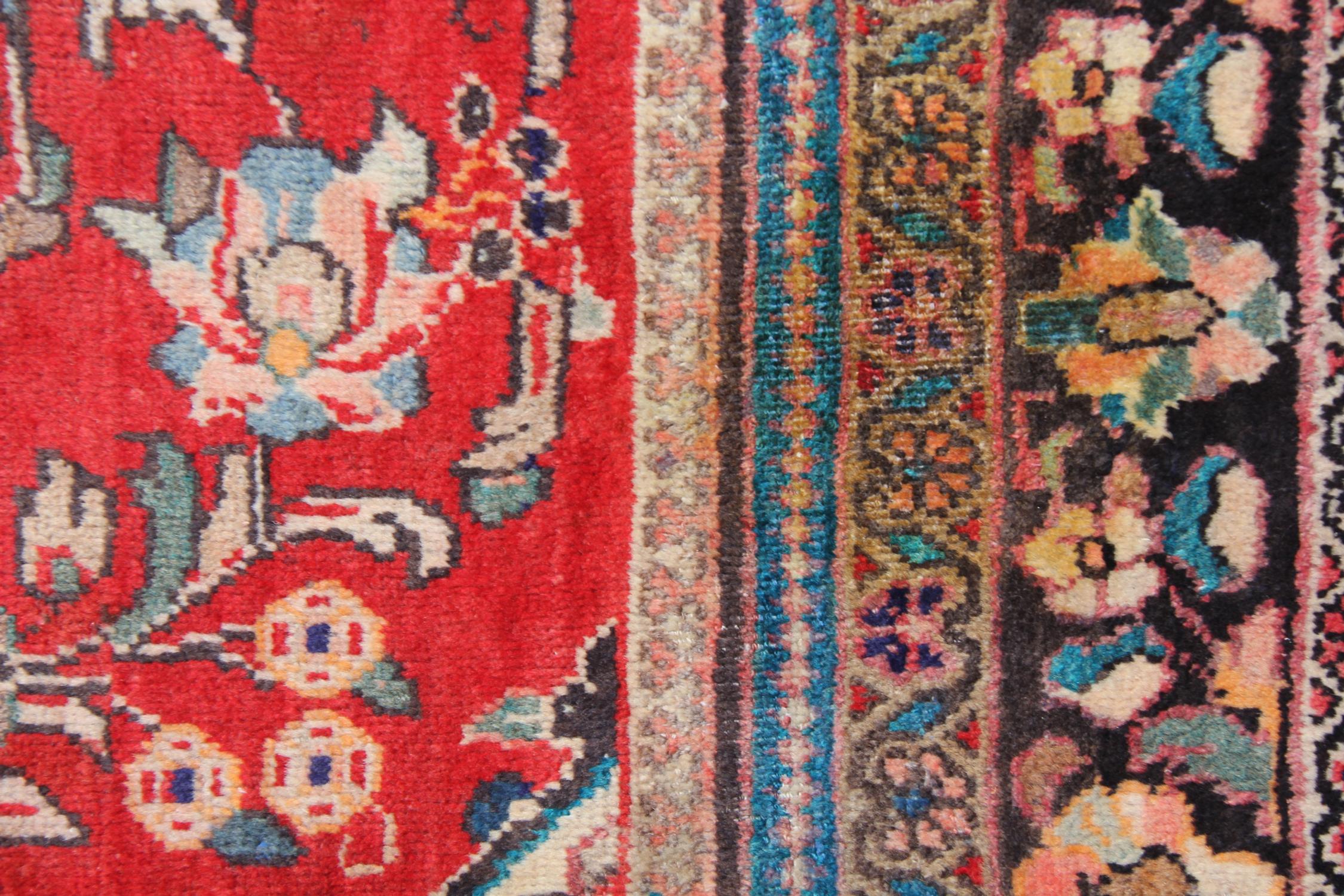 Vegetable Dyed Handmade Oriental Turkish Kilim Flatwoven Red Wool Area Rug
