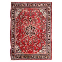Handmade Oriental Turkish Kilim Flatwoven Red Wool Area Rug