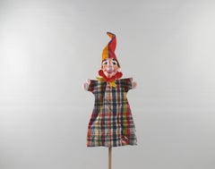 Handmade original Dresden artist dolls / hand puppet - Kasper, 1970s