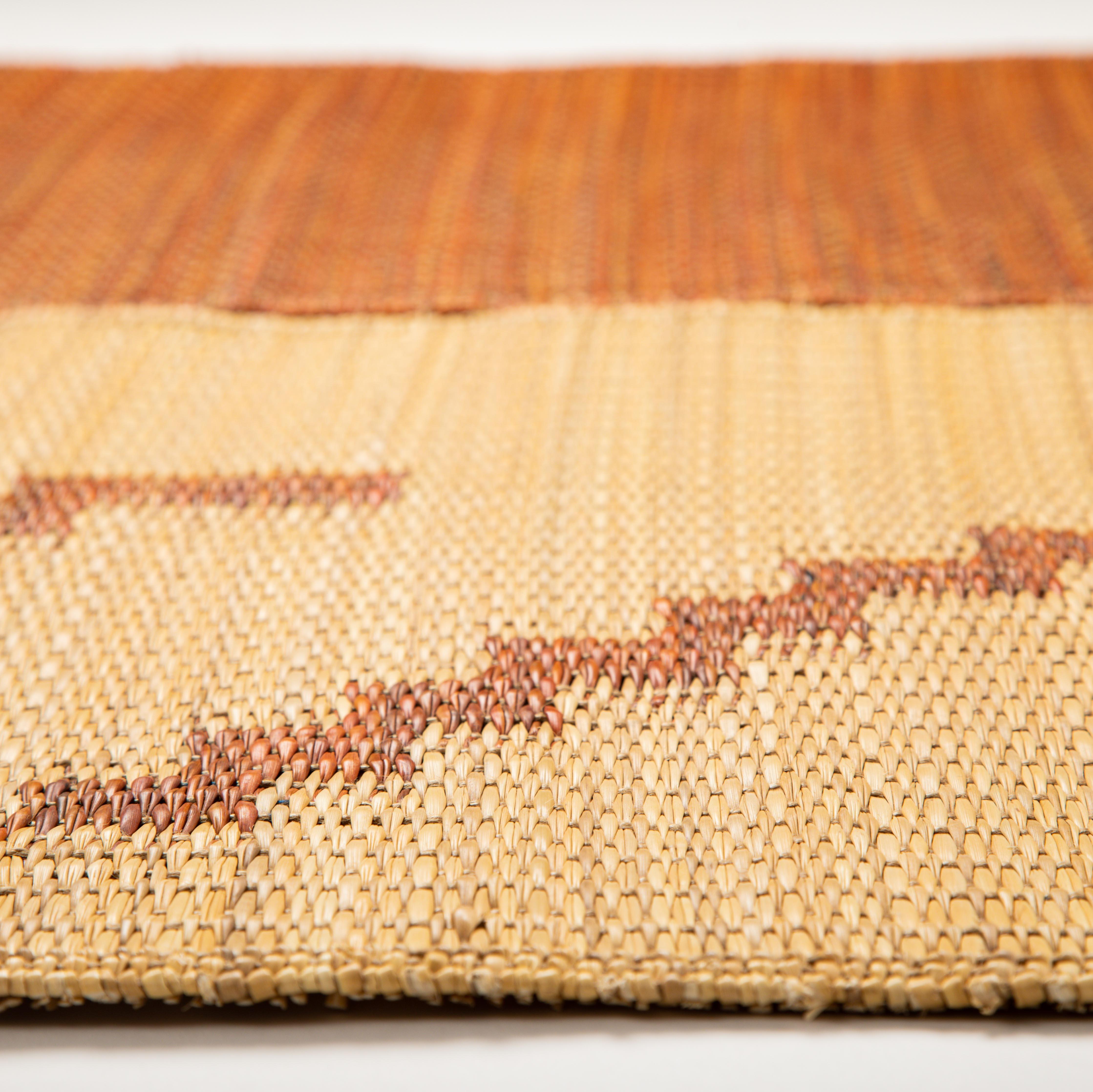 Handmade outdoor Runner Rug in natural fiber for Contemporary Home Decor For Sale 6