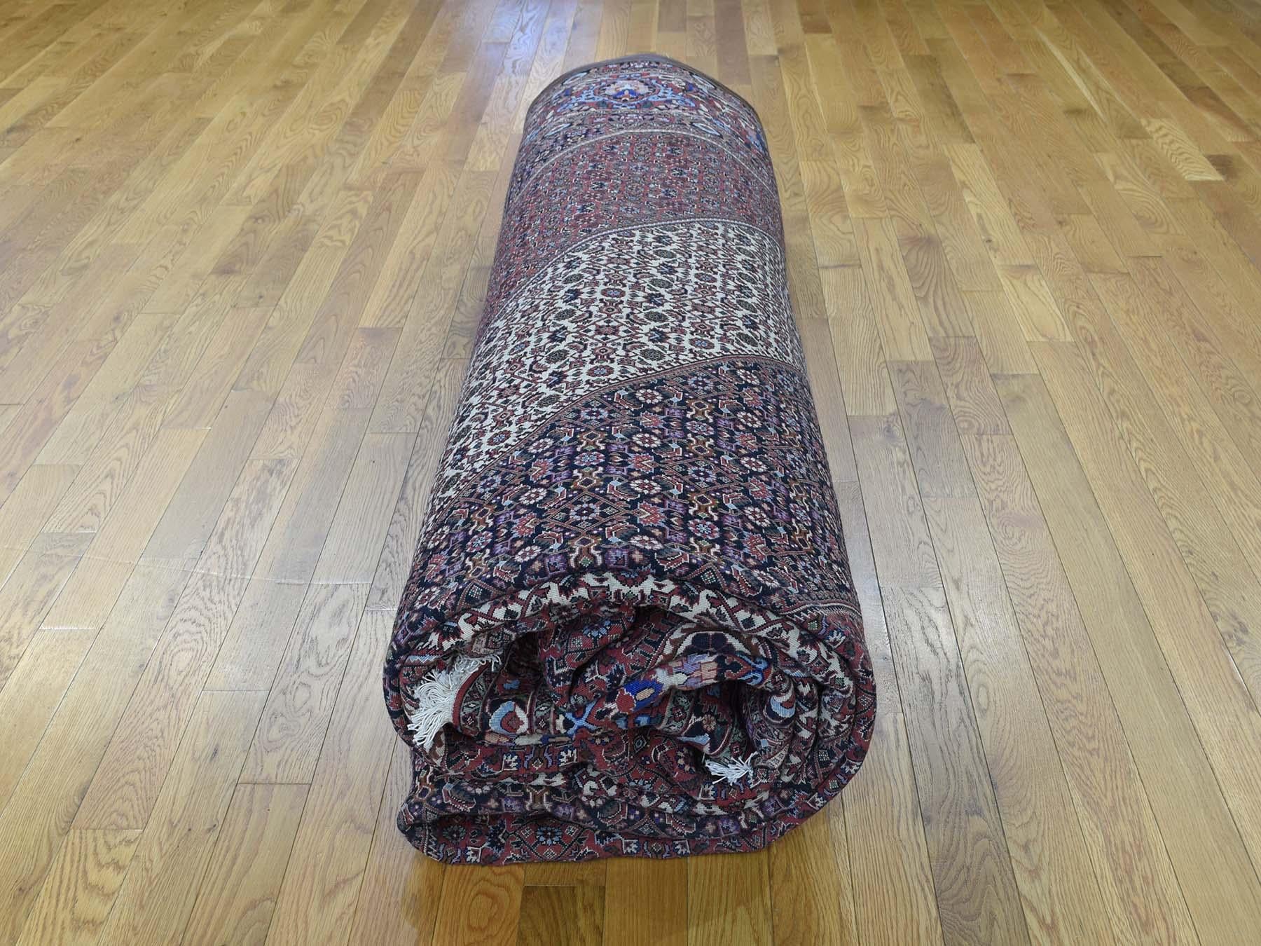 Handmade Oversize Persian Bijar 400 Kpsi Wool and Silk Rug 4