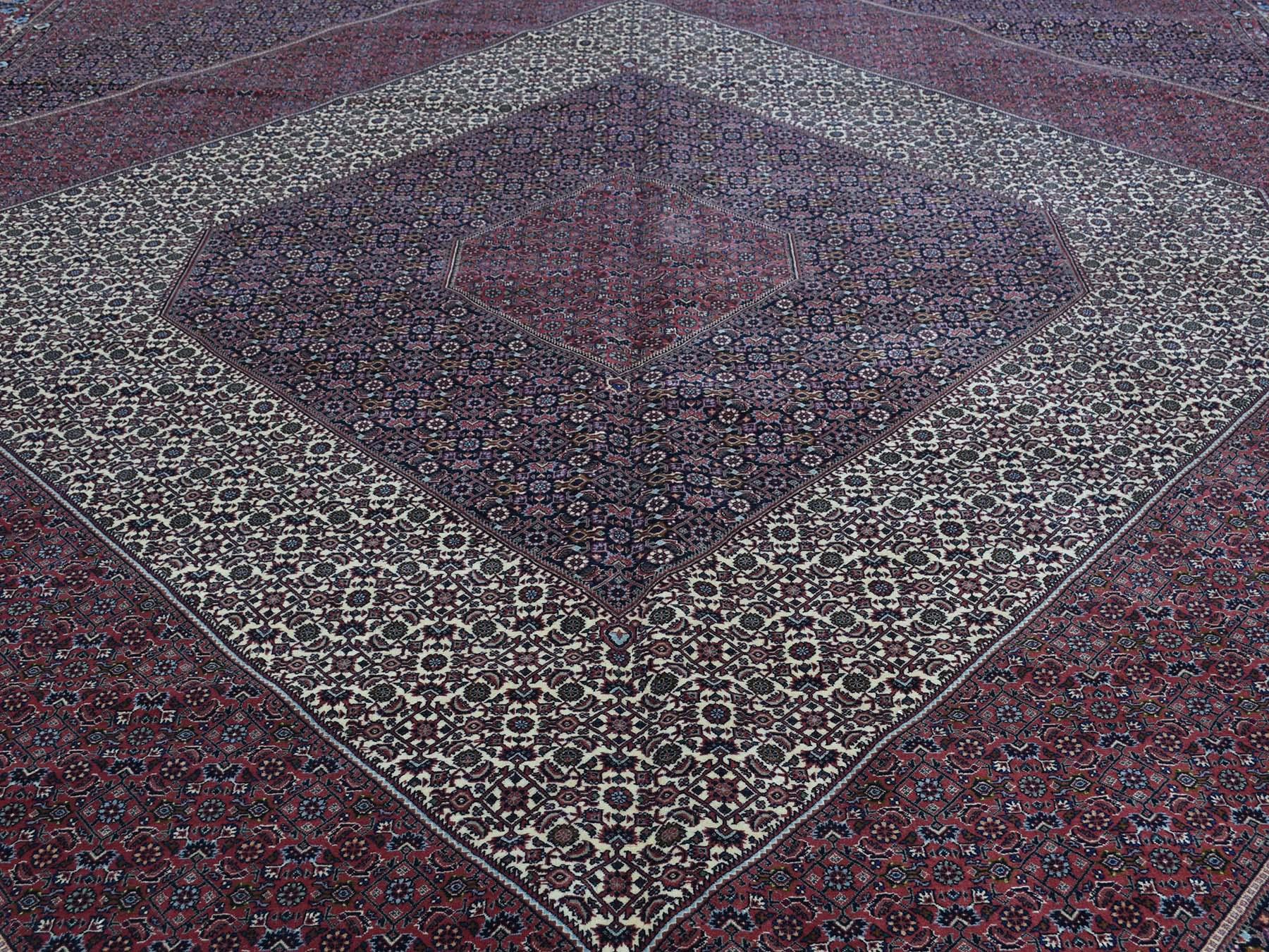 Handmade Oversize Persian Bijar 400 Kpsi Wool and Silk Rug 3