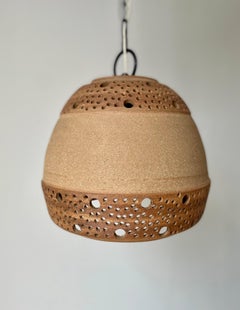 Large P. Bovin Modernist Ceramic Pendant, 1960s