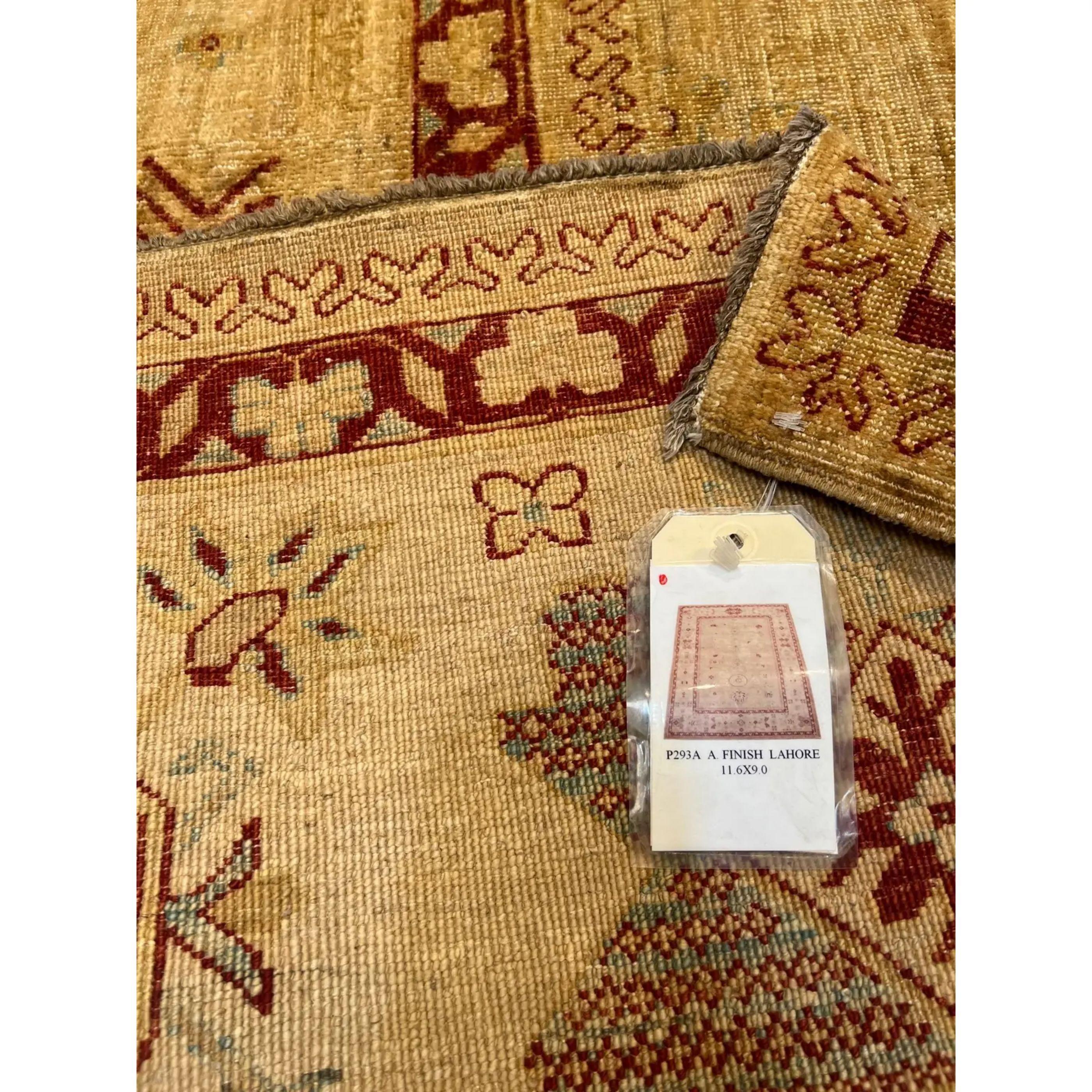 Handgefertigter Pakistanischer Lahore-Teppich 11'6