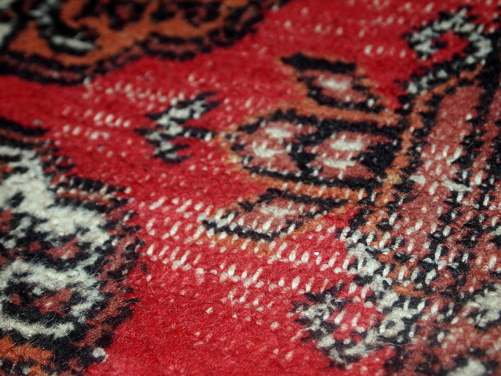 Pakistano Tappeto Lahore pakistano vintage fatto a mano, anni '60, 1C627 in vendita