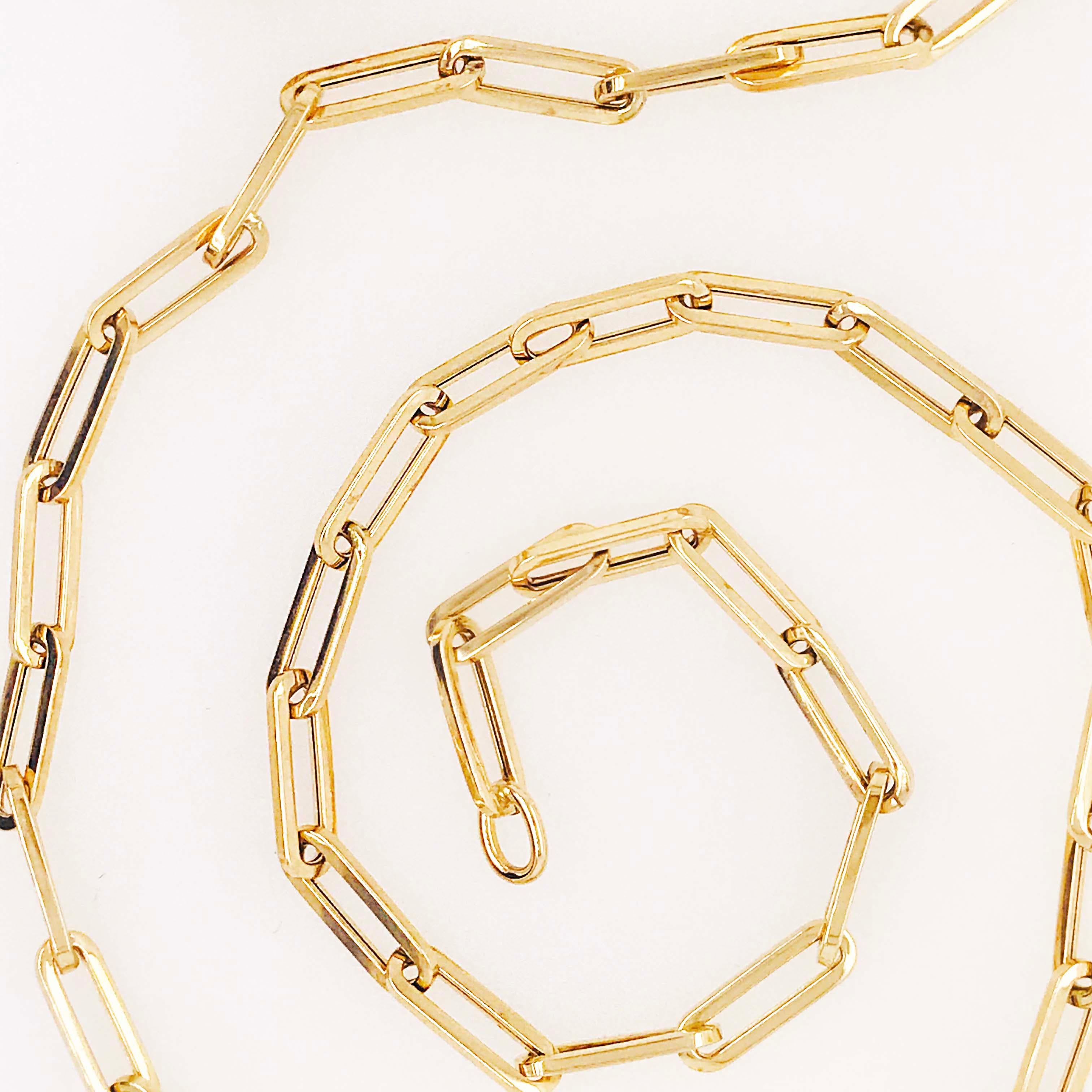 Handmade Paperclip Link Chain Necklace 