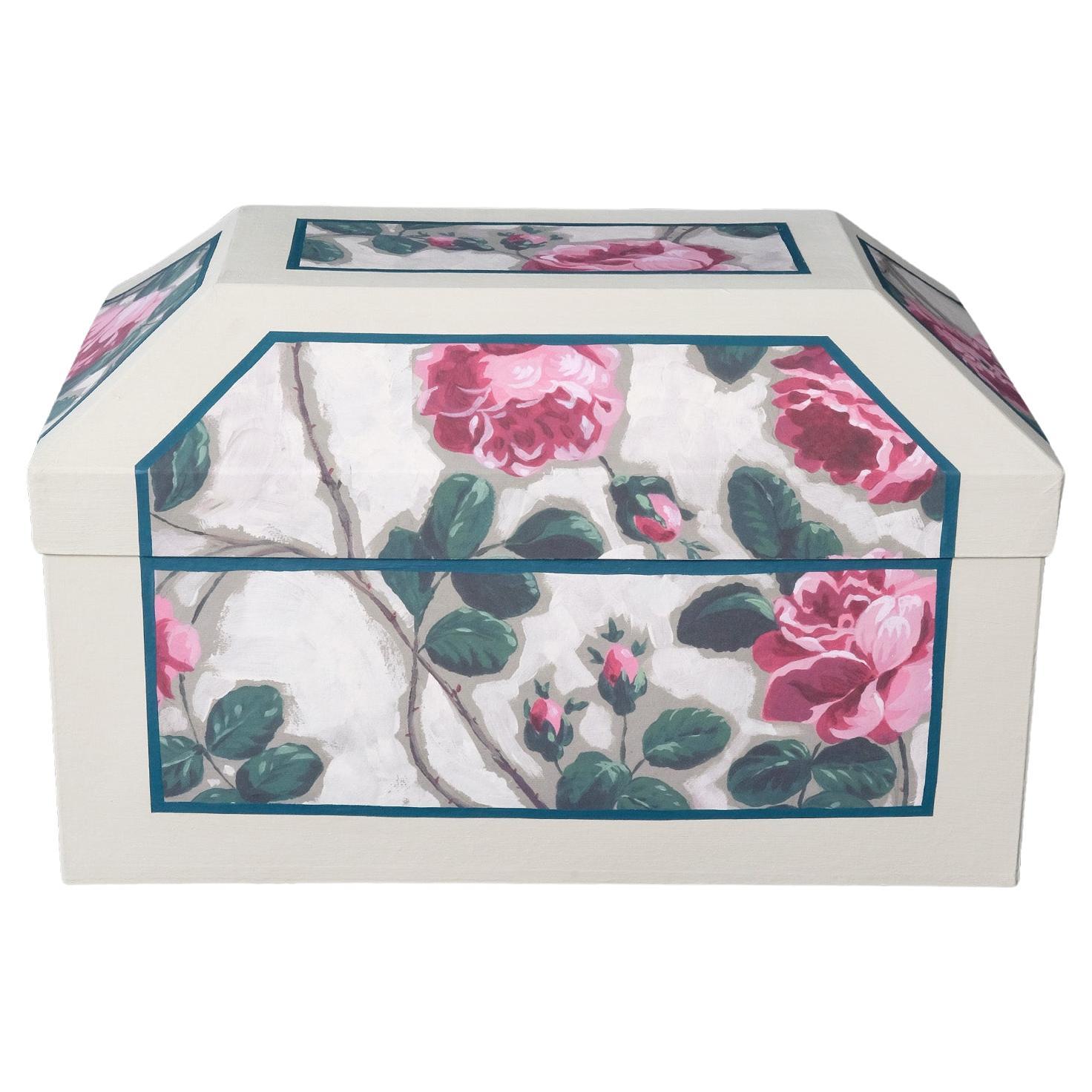 Handmade Papier-mâché Wedding Box - Made in France For Sale